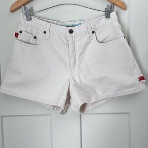 VTG Y2K High Waisted Cargo Women's Cream 100% cotton Shorts